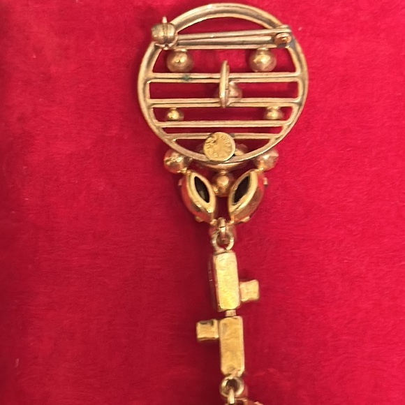 Marks & Spencer (signed M&S) 1/20 12k GF Convertible Brooch/Pendant - 3” x 7/8” - Picture 7 of 7